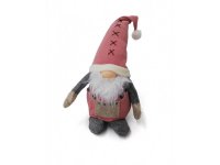 Skřítek 35cm textilní,křížky na čepici